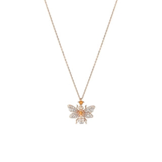 QUEEN BEE ARTEMIS GOLD DIAMOND NECKLACE Bee Goddess