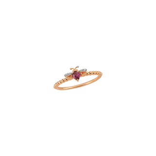 QUEEN BEE LILY GOLD DIAMOND RING Bee Goddess