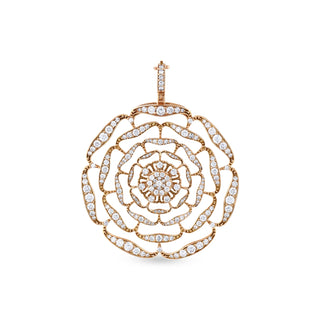ROSA MUNDI SIGNATURE PAVÊ 18K GOLD DIAMOND PENDANT