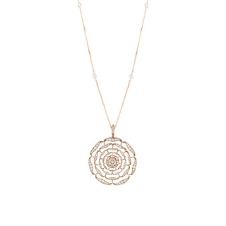 ROSA MUNDI SIGNATURE PAVÊ 18K GOLD DIAMOND PENDANT