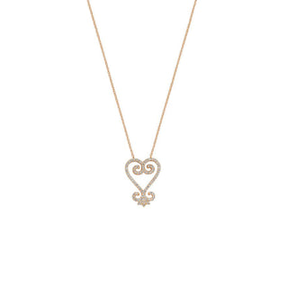 SANKOFA GOLD DIAMOND NECKLACE Bee Goddess