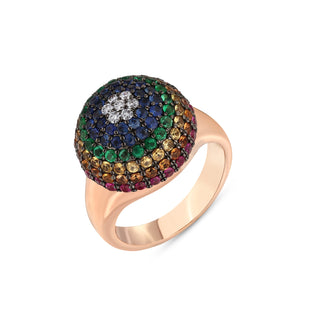 SOUL COLORS GOLD DIAMOND SMALL RING