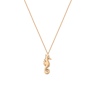 SEAHORSE GOLD NECKLACE Bee Goddess