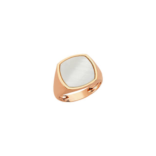 EARTH MOTHER OF PEARL GOLD RING