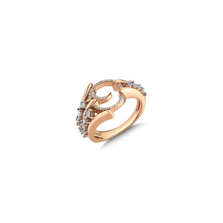 SHAKTI BAGUETTE GOLD DIAMOND RING