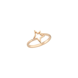 SIRIUS GOLD DIAMOND PINKY RING Bee Goddess