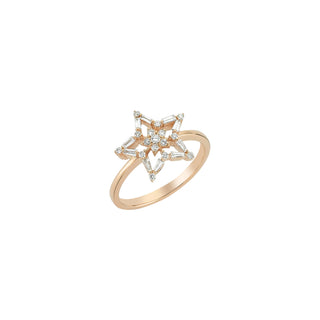 SIRIUS STAR GOLD DIAMOND RING Bee Goddess