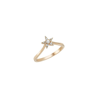 SIRIUS STAR GOLD DIAMOND RING Bee Goddess