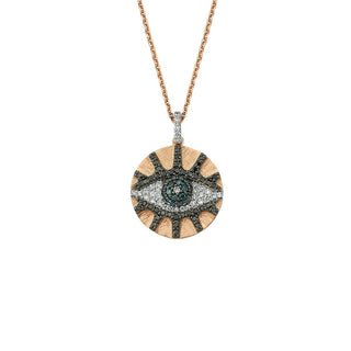 EYE LIGHT GOLD DIAMOND NECKLACE