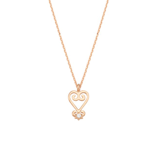 SANKOFA GOLD DIAMOND XSMALL NECKLACE