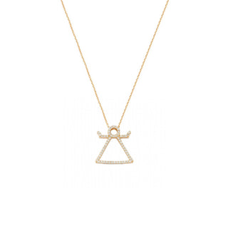 TANIT GOLD DIAMOND NECKLACE Bee Goddess