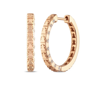 TANIT GOLD DIAMOND HOOP EARRINGS