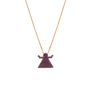 TANIT GOLD RUBY NECKLACE