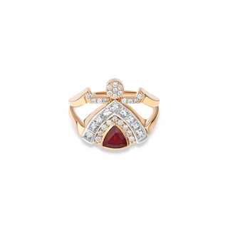 TANIT GOLD DIAMOND RUBY RING