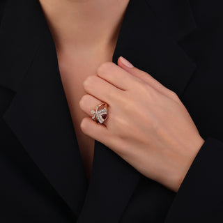TANIT GOLD DIAMOND RUBY RING