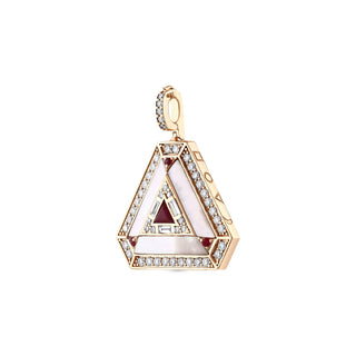 TATTWA GOLD DIAMOND RUBY PENDANT