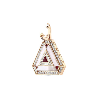 TATTWA GOLD DIAMOND RUBY PENDANT