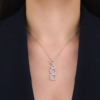 TATTWA WHITE DIAMOND NECKLACE