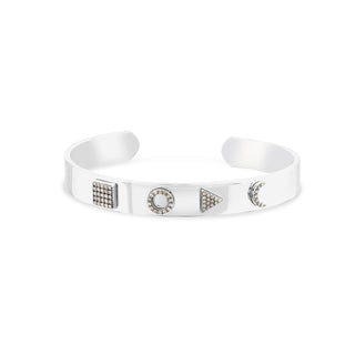 TATTWA SILVER BROWN DIAMOND BRACELET
