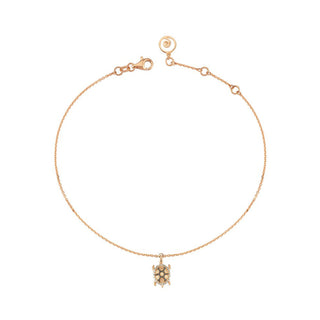 TURTLE GOLD DIAMOND ANKLET Bee Goddess