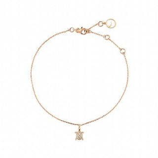 TURTLE GOLD DIAMOND ANKLET Bee Goddess