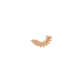 FEATHER GOLD DIAMOND PIERCING