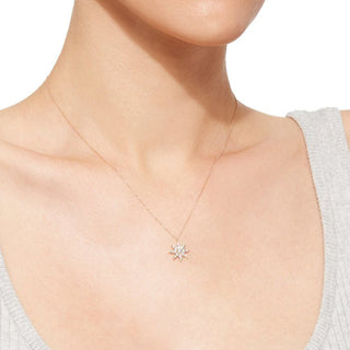 VENUS STAR DIAMOND NECKLACE Bee Goddess