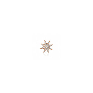 VENUS STAR DIAMOND SINGLE EARRING Bee Goddess