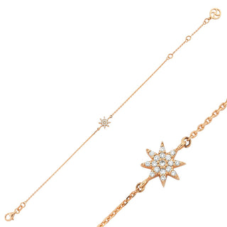 VENUS STAR GOLD DIAMOND BRACELET Bee Goddess