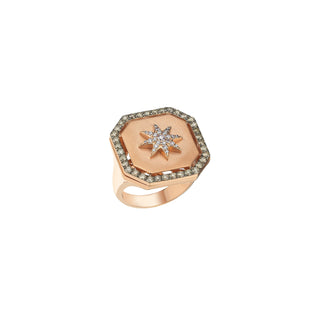 VENUS STAR GOLD DIAMOND RING Bee Goddess