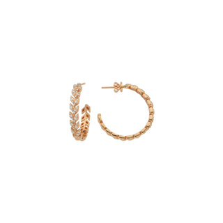 WHEAT GOLD DIAMOND EARRINGS