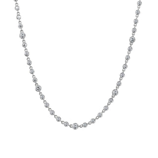 CHAIN 18K WHITE DIAMOND NECKLACE