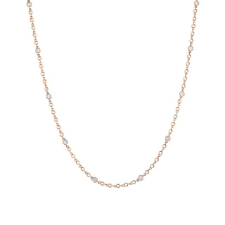 CHAIN GOLD DIAMOND SEED NECKLACE