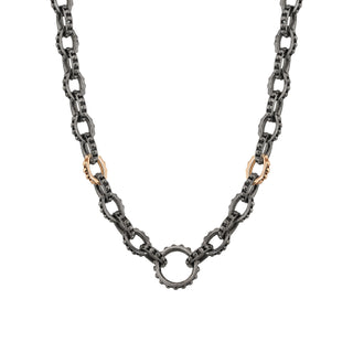 GOLD & SILVER LINK CHAIN NECKLACE