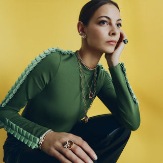 QUEEN BEE HANIA GOLD DIAMOND EARRINGS