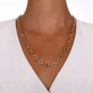 HONEYCOMB GOLD CHAIN NECKLACE