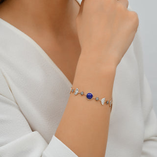 CRESCENT GOLD DIAMOND BRACELET