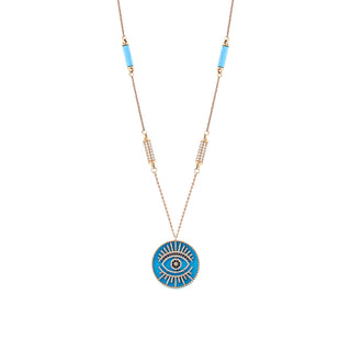 EYE LIGHT GOLD DIAMOND NECKLACE