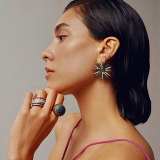 HERA GOLD DIAMOND EARRINGS