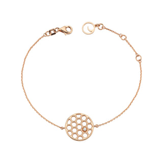 HONEYCOMB GOLD DIAMOND BRACELET