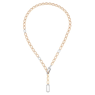 CHAIN GOLD DIAMOND LARIAT NECKLACE
