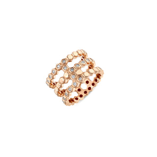 HONEYCOMB GOLD DIAMOND RING