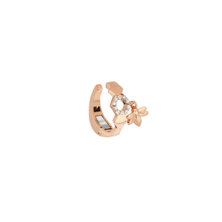 HONEYCOMB GOLD DIAMOND XSMALL EAR CUFF