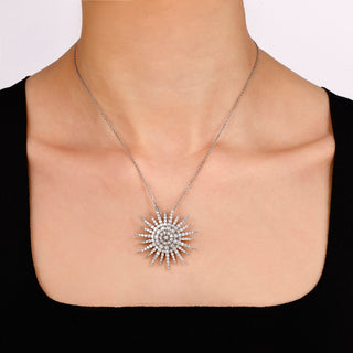 JARDIN STAR 18K GOLD DIAMOND STATEMENT NECKLACE