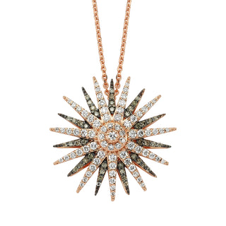 JARDIN STAR GOLD BROWN DIAMOND NECKLACE