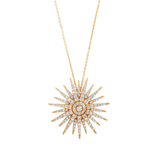 JARDIN STAR GOLD DIAMOND STATEMENT NECKLACE