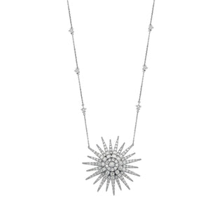 JARDIN STAR GOLD DIAMOND STATEMENT NECKLACE