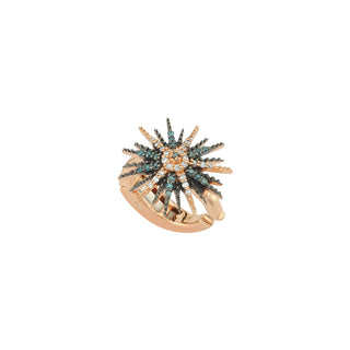 JARDIN STAR PAVÊ GOLD BLUE DIAMOND EAR CUFF