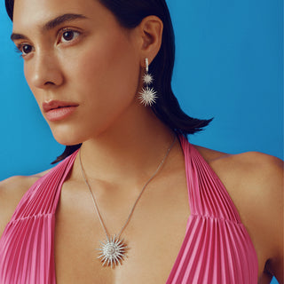 JARDIN STAR GOLD DIAMOND EARRINGS