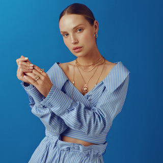 CHAIN PEARL GOLD NECKLACE